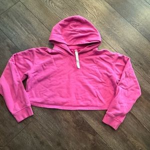 Lululemon All Yours Cropped Hoodie Sonic Pink